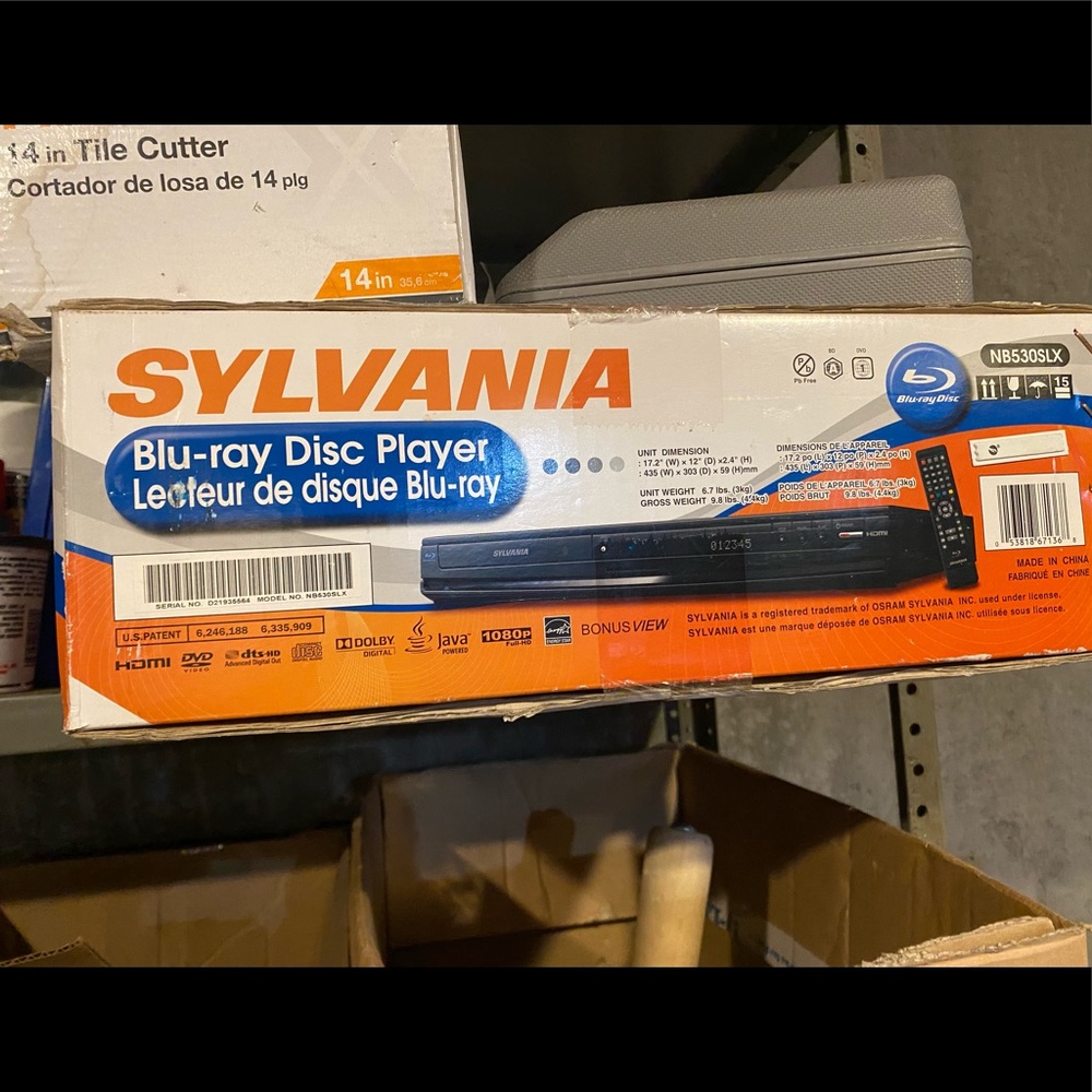 Never opened blu ray DVD player